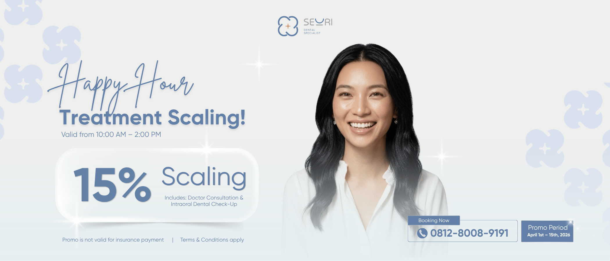 Happy hour : Diskon scaling 15%